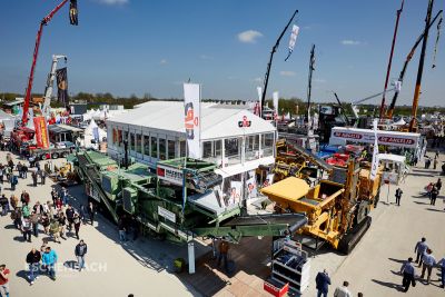 Two-storey exhibition tent at the bauma