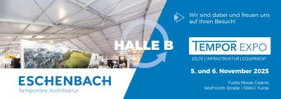Tempor Expo 2025 – Wir sind dabei und freuen uns auf Ihren Besuch! 5. und 6. November, Fulda Messe Galerie, Halle B