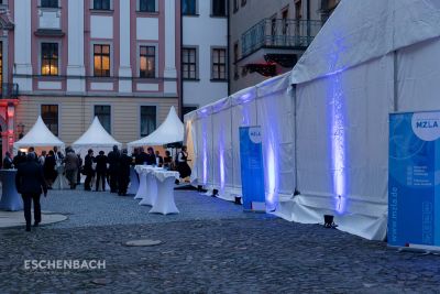 Marquees and pagodas at a corporate event