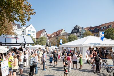 Pavilions at the Carl Zeiss city festival in Jena