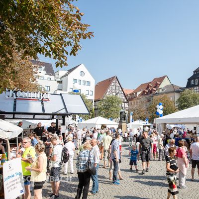 Pavillons auf dem Stadtfest Carl Zeiss in Jena
